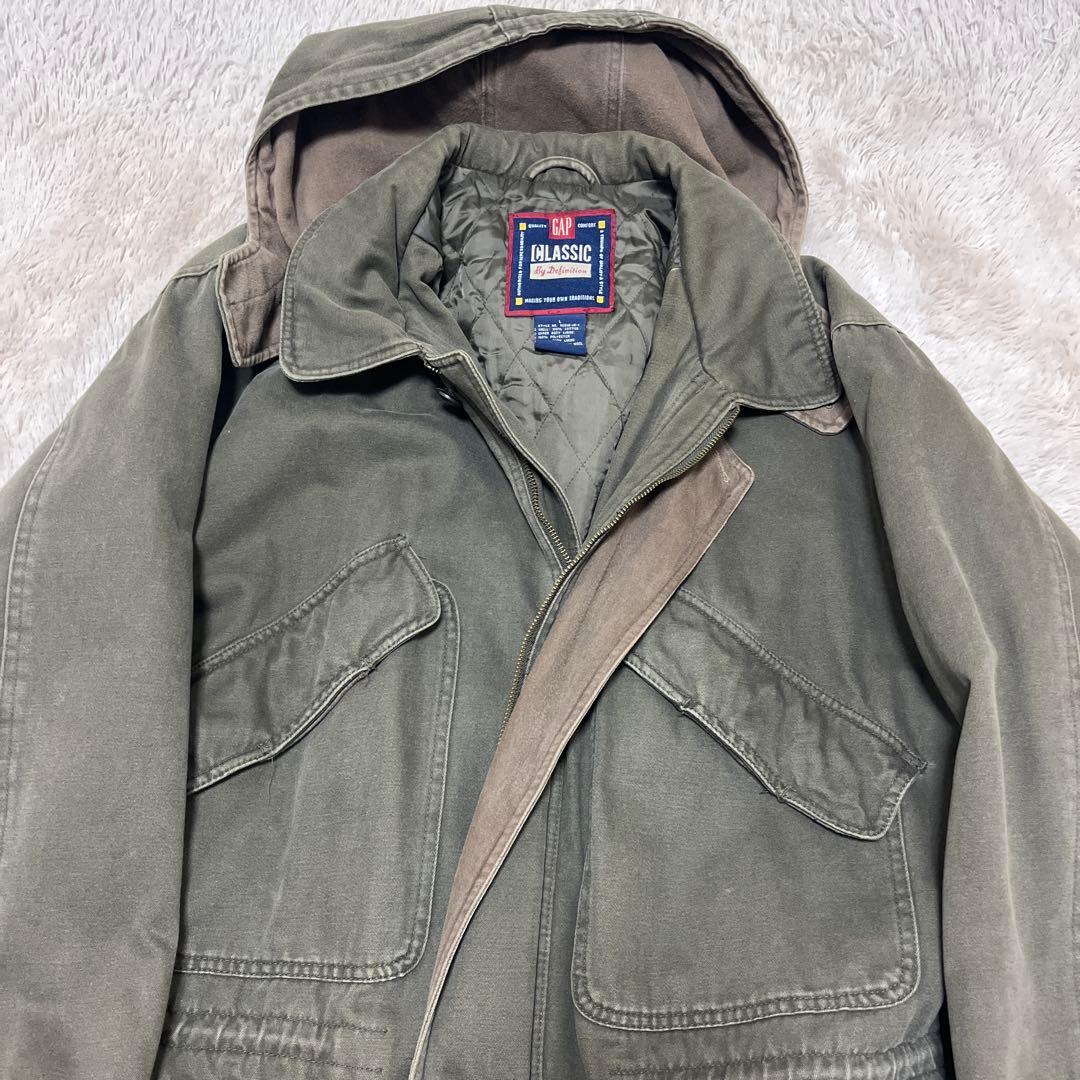 GAP CLASSIC ミリタリージャケット オリーブグリーン
