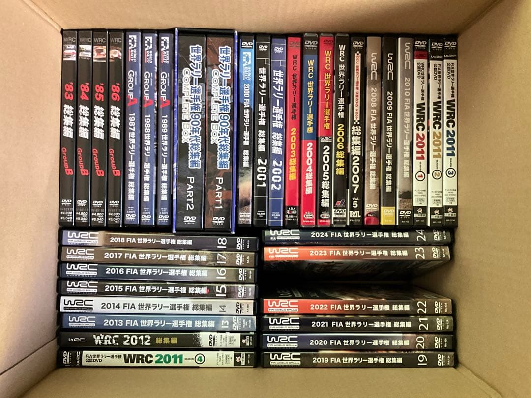 WRC 世界ラリー選手権DVD 1983〜2024までのセット