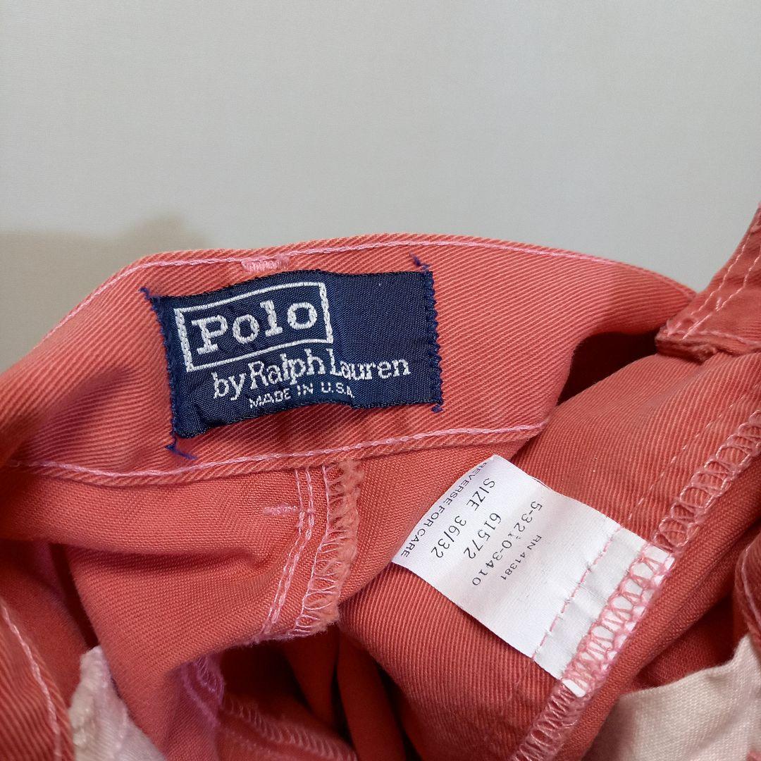 ピンク！80s 90s USA製 ポロ ラルフローレン ANDREW PANT