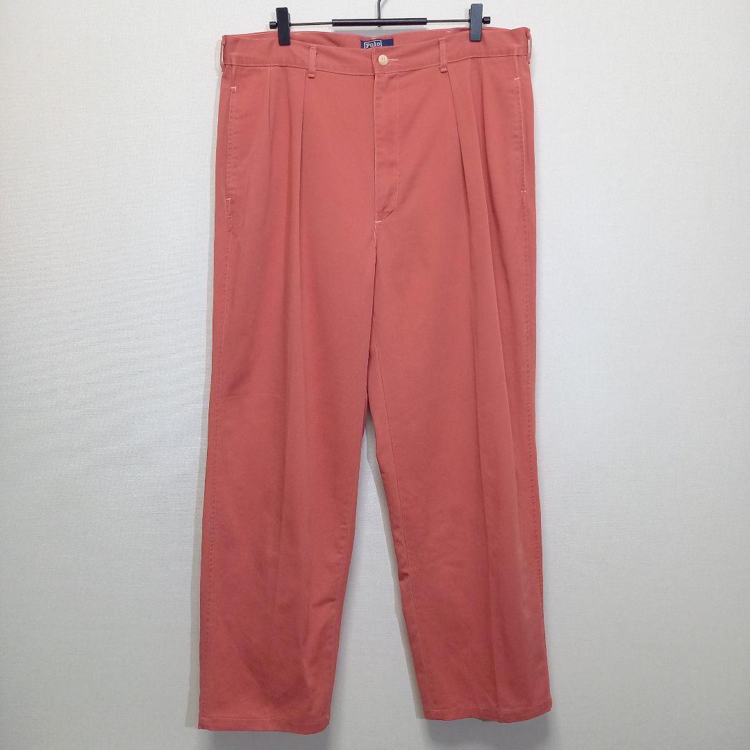 ピンク！80s 90s USA製 ポロ ラルフローレン ANDREW PANT