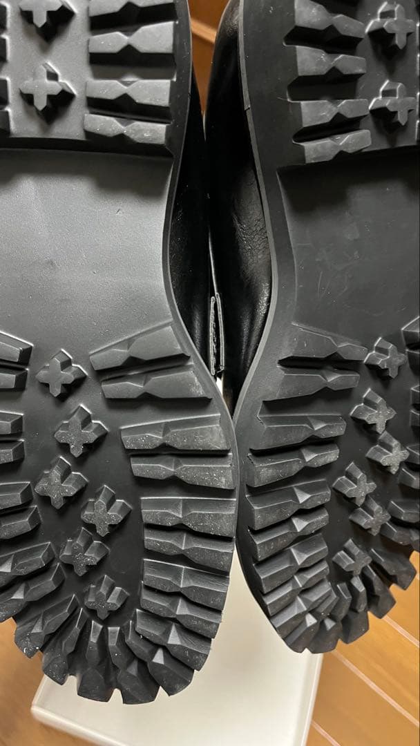 値下げ未使用EVOL スタッズトラックソールローファー２４cm