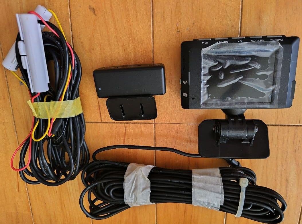 駐車監視　コムテック　DC-DR653　前後2カメ　別注　純正　SD128GB