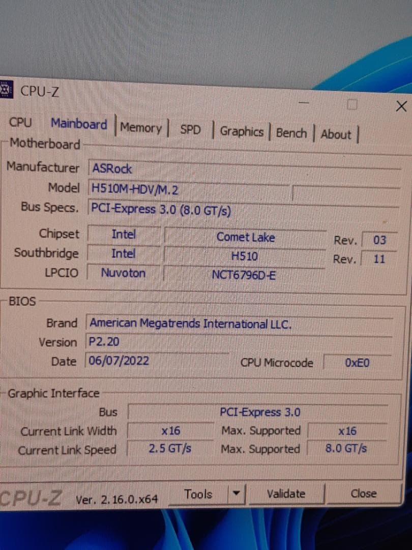 自作PC　第10世代 i3・16GB・256GB・GTX760・WIN11