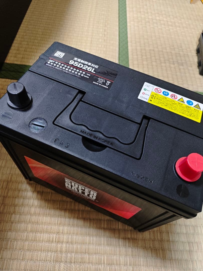 【新品未使用】 自動車バッテリー　95D26L SUPER NATTO