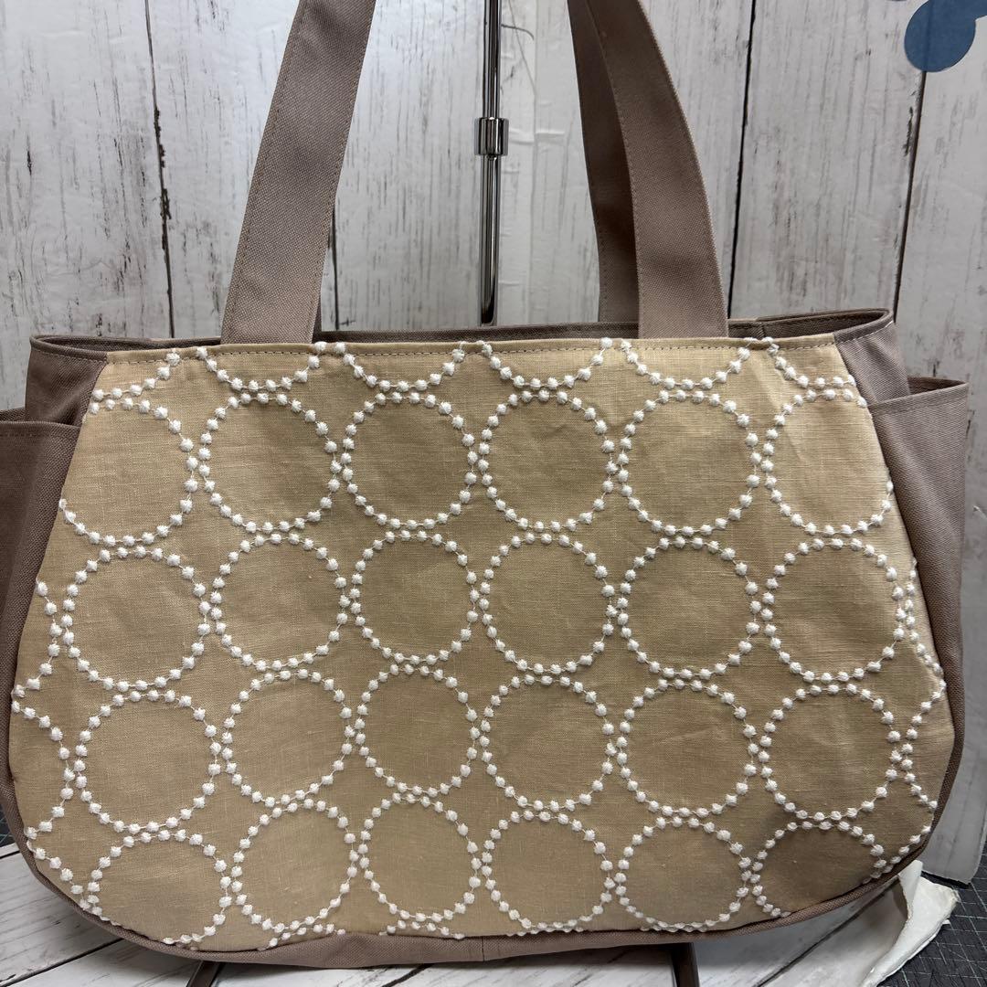 tantan プランプバッグ大 タンバリンベージュとマーメイドトートバッグ