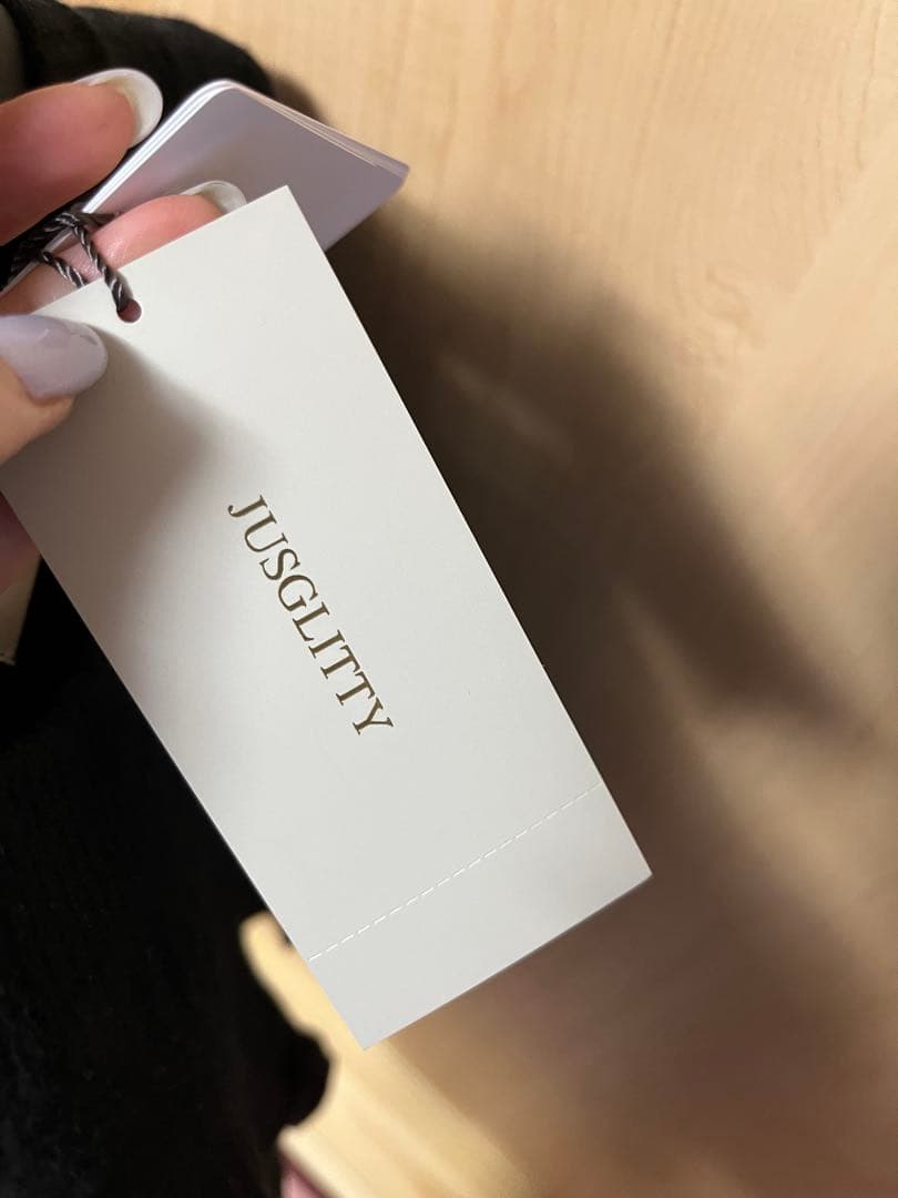 お値下げ❣️ジャスグリッティウールカシミヤペプラムカーデ　Mサイズ