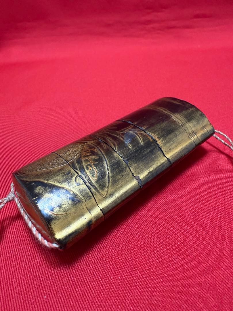 印籠 ★☆ 根付 緒締 堤物 提げ物 骨董 古美術 時代 老松図 金蒔絵