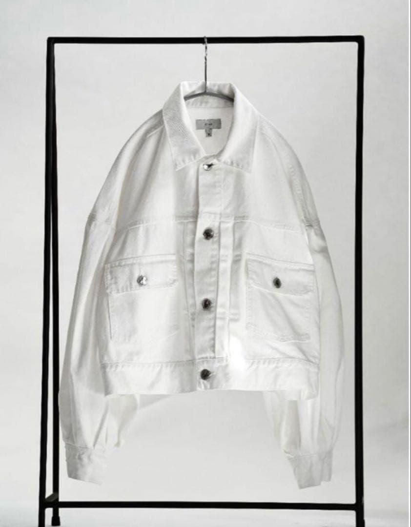 美品⭐︎ HYKE（ハイク）　バルーンスリーブジャケット　White 2