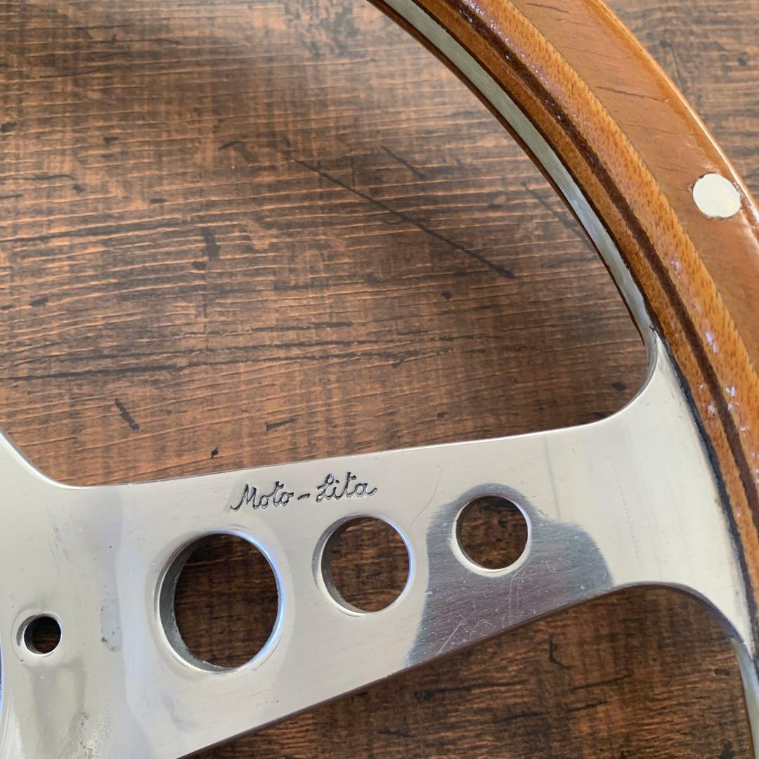 モトリタ　ウッドステアリング33φ クラシックミニ　英国車　旧車