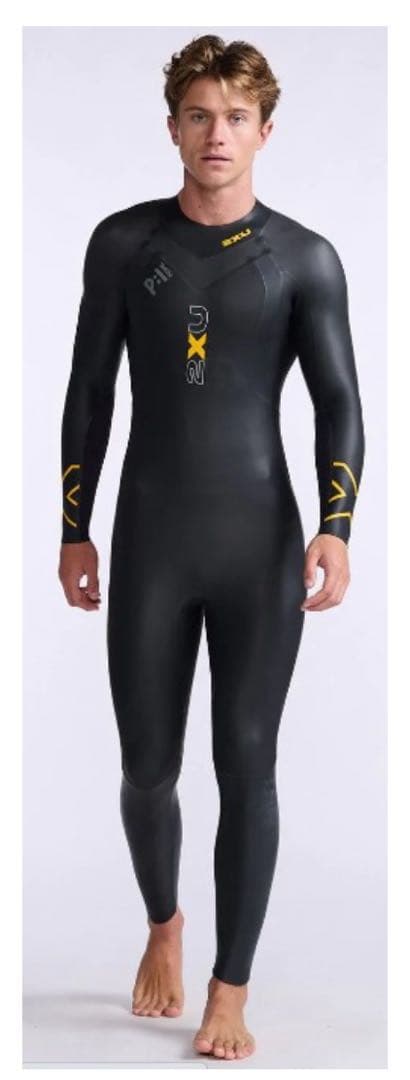 2XU メンズ トライアスロン用ウェットスーツ BLK/AMB サイズ：M