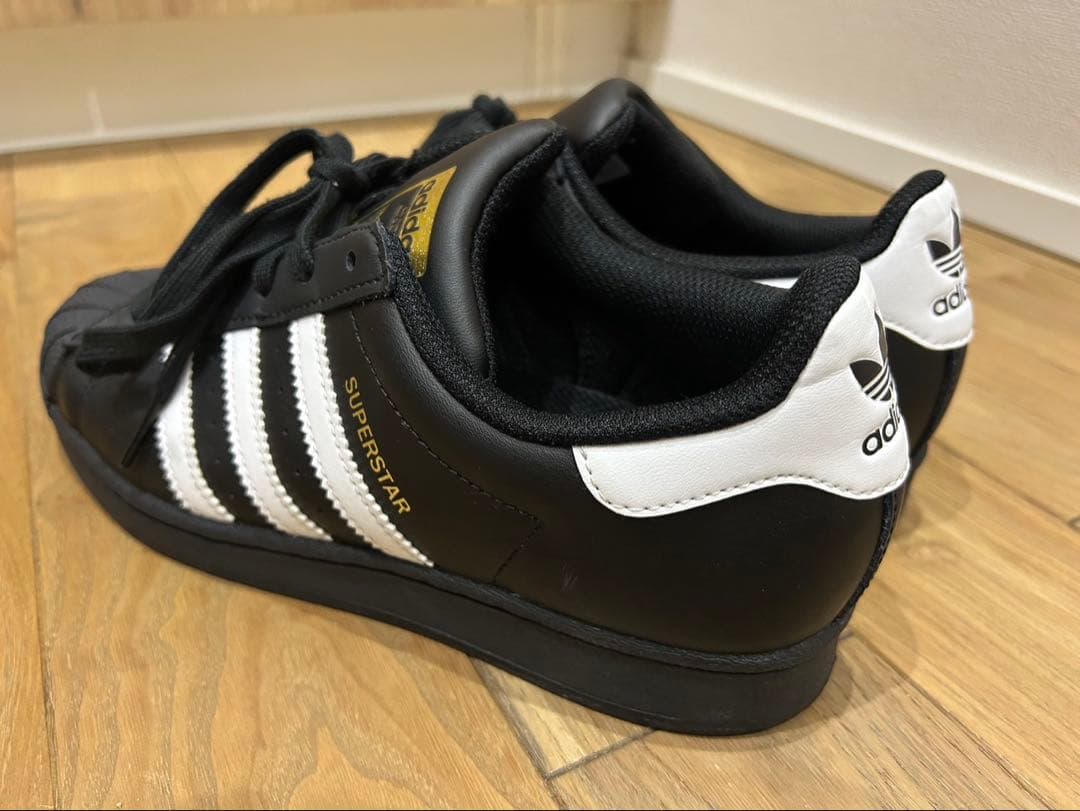 adidas SUPERSTAR キッズシューズ ブラック/ホワイト