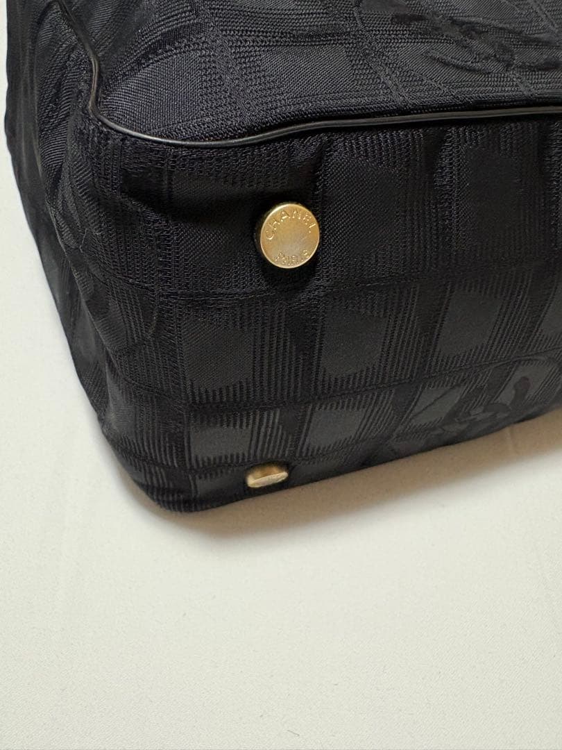 CHANEL トートバッグ エールライン ブラック