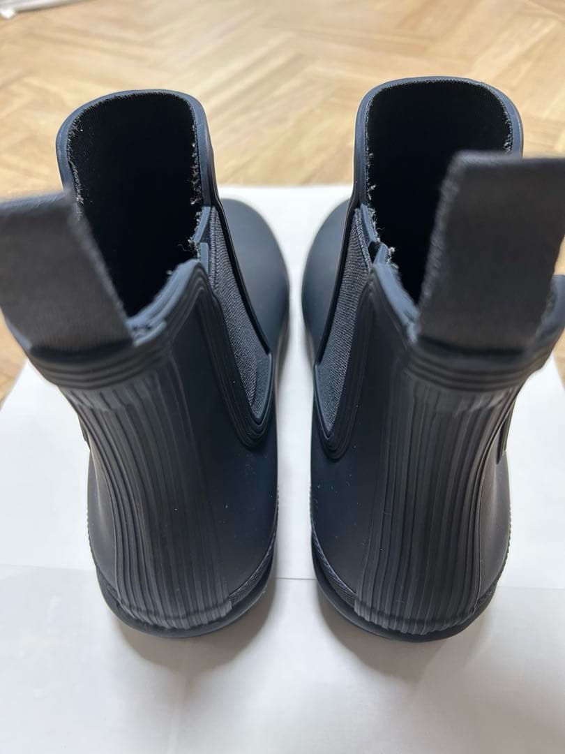 HUNTER ネイビー レインシューズ ショートブーツ