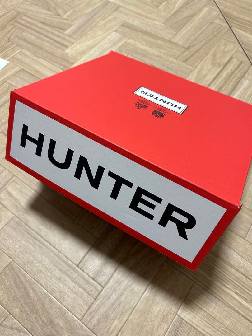 HUNTER ネイビー レインシューズ ショートブーツ