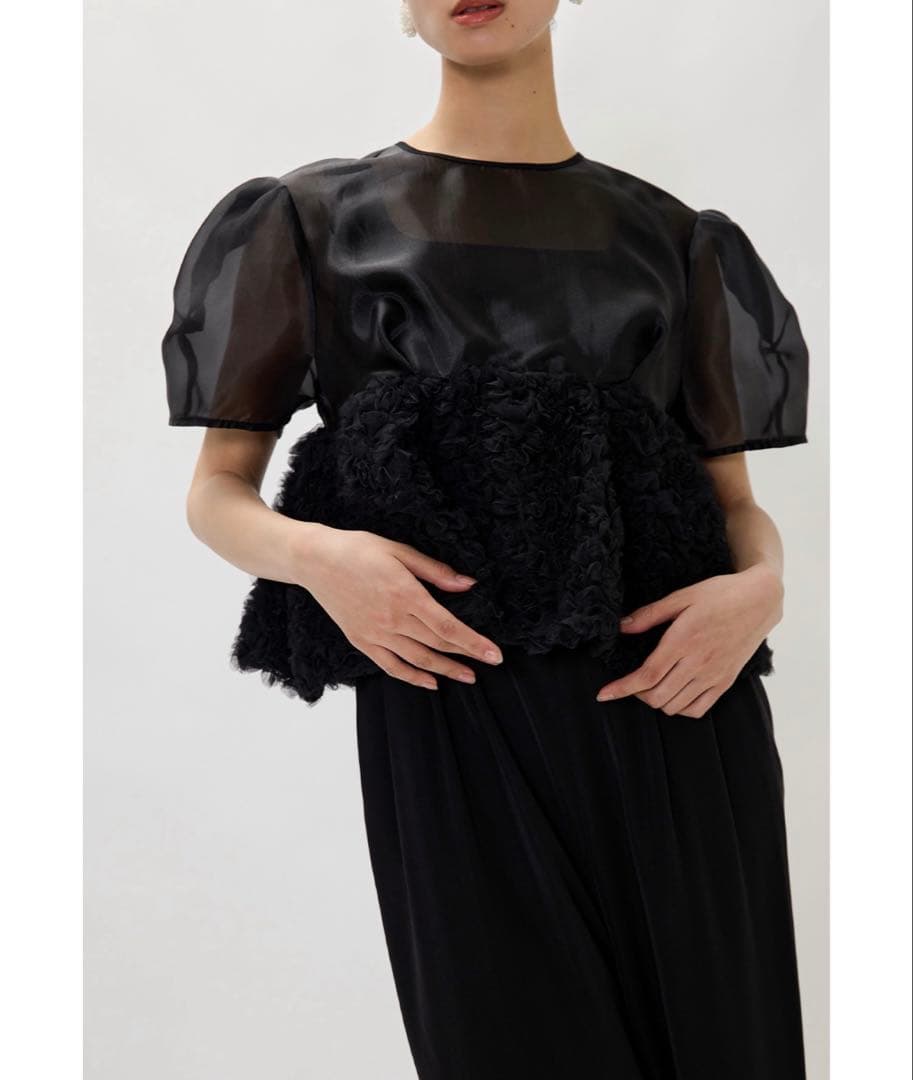 nianaスウェルペプラムセットアップパンツドレス 2点セット