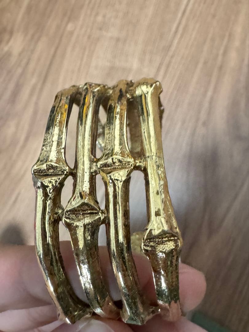 80s イヴ・サンローラン YSL gold l bangle