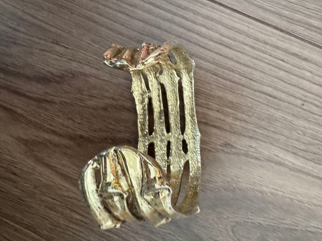 80s イヴ・サンローラン YSL gold l bangle