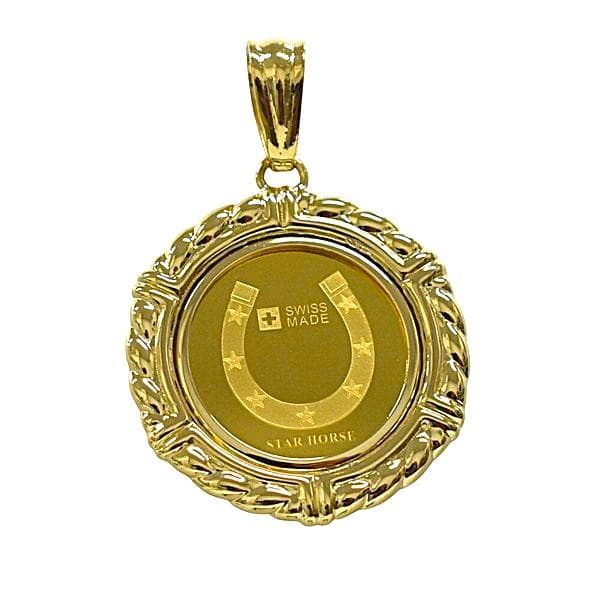 【18金×24金】ホースネックレス ペンダントトップ K18 K24 PAMP製
