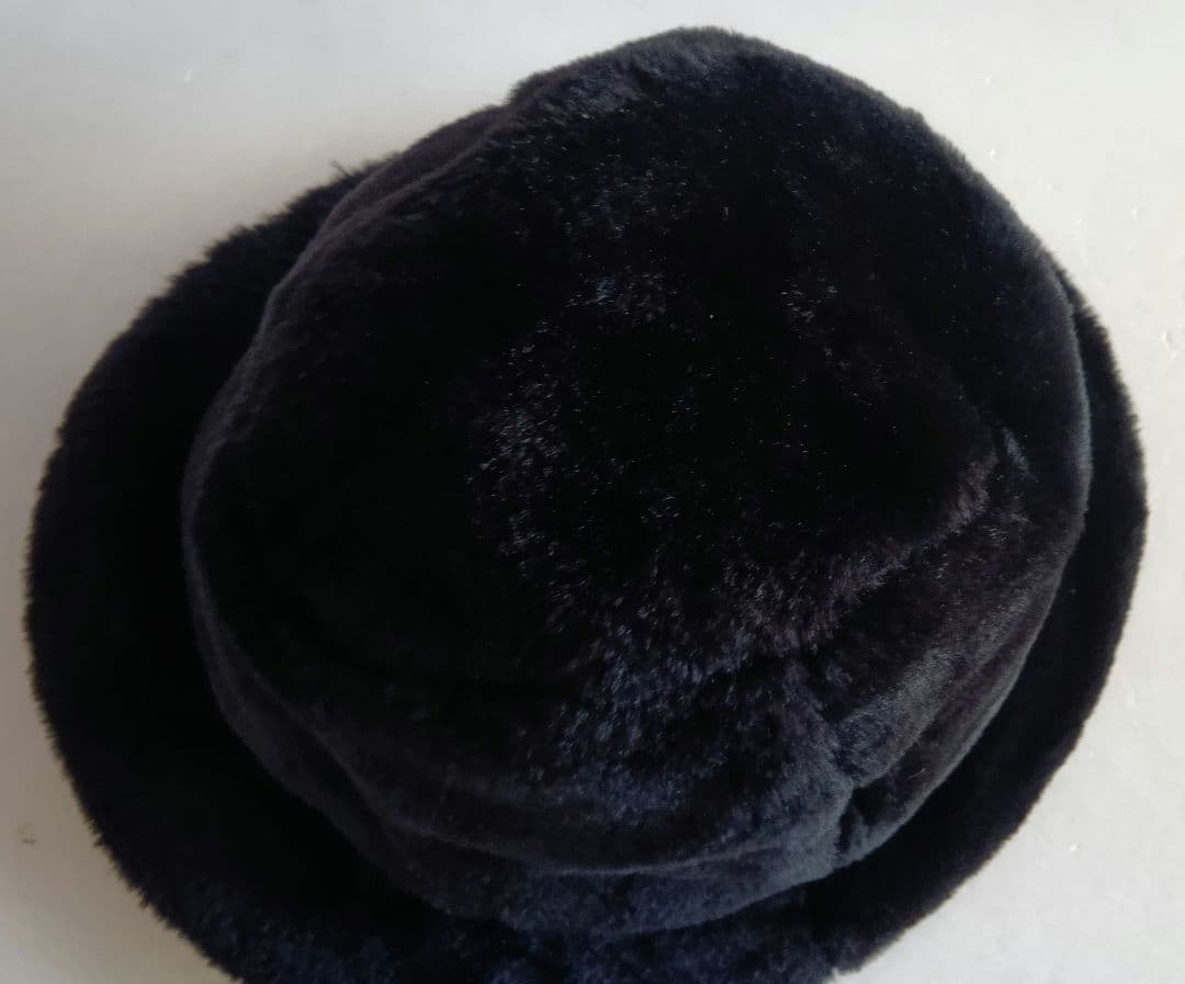 KIJIMA TAKAYUKI フェイクファー バケットハット 黒 サイズ3