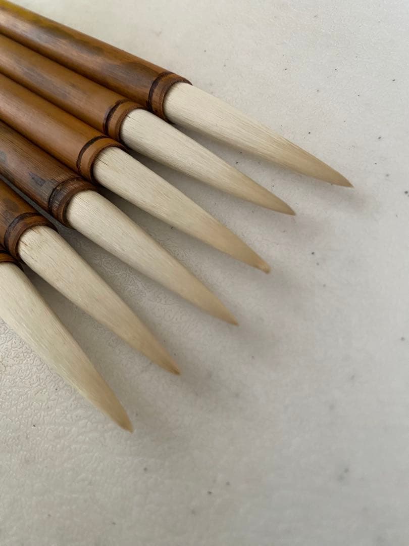 蘇州湖筆　右軍書法　筆　6本　中国筆　古筆