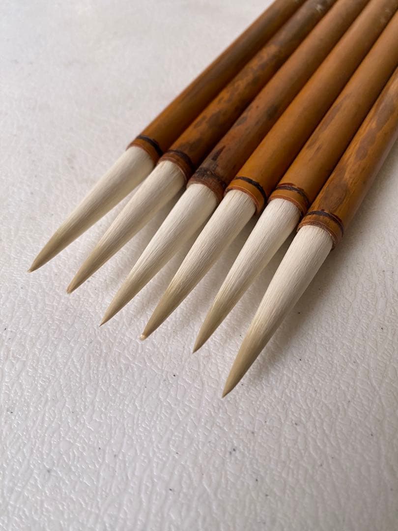 蘇州湖筆　右軍書法　筆　6本　中国筆　古筆