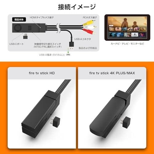 カシムラ 【冷却ファン搭載で熱暴走を防ぐ】HDMIをRCAに変換してカーナビでm