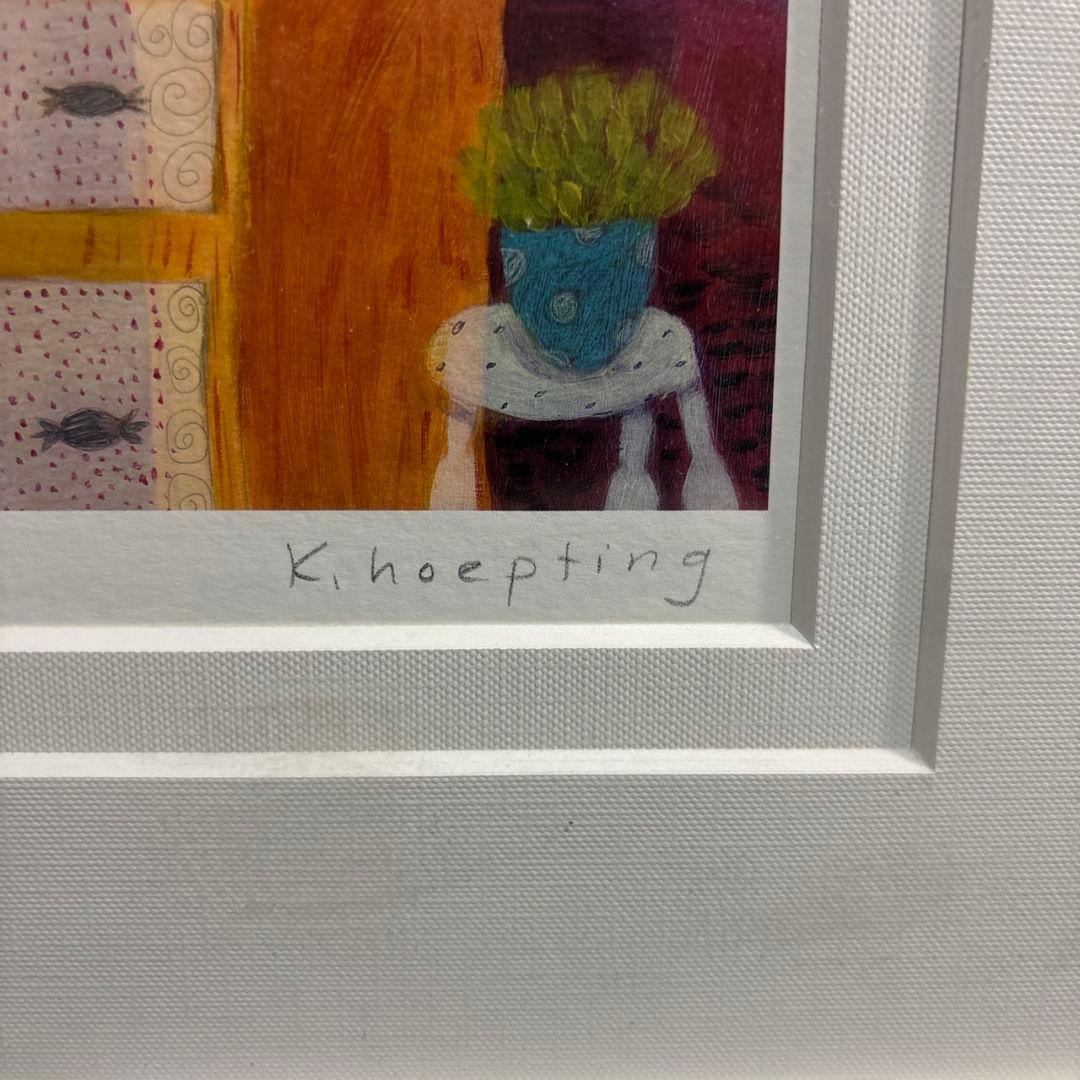 カレンホイプティング　ジクレー　額装　犬