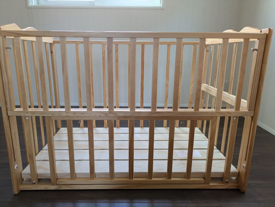 木製ベビーベッド ナチュラルウッド　KATOJI