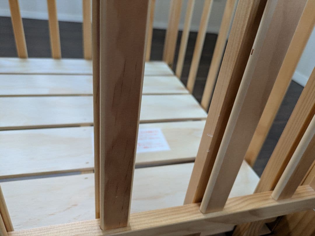 木製ベビーベッド ナチュラルウッド　KATOJI