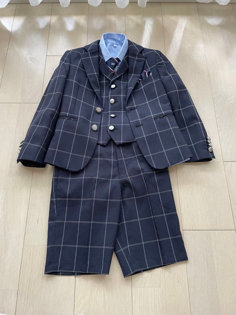 【最短発送】WANDER FACTORY フォーマルスーツ　フルセット120cm