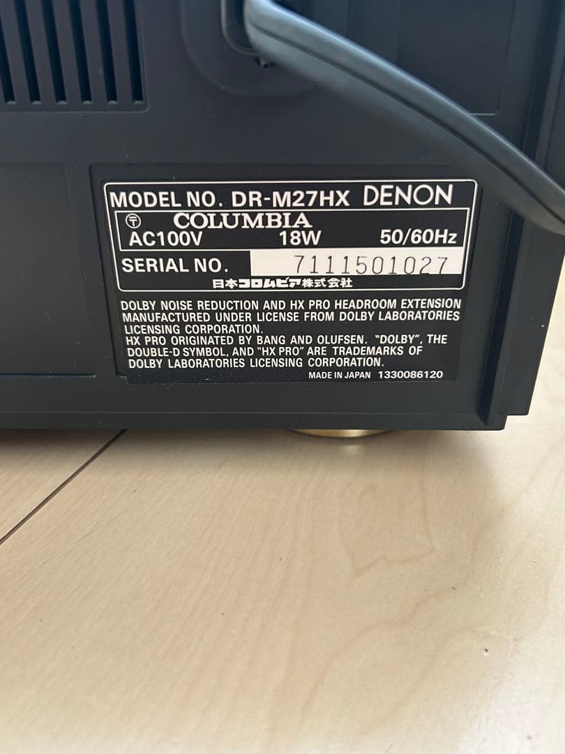 DENON カセットデッキ DR-M27HX