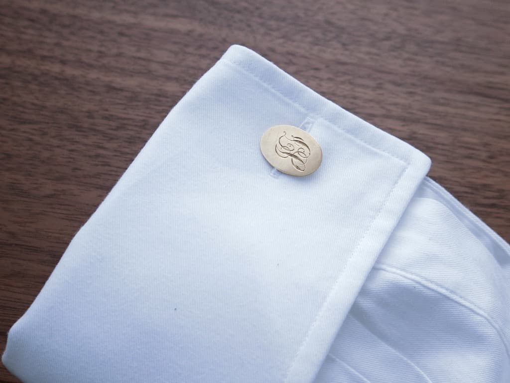 アンティーク ビンテージ カフス 15カラット イエローゴールド