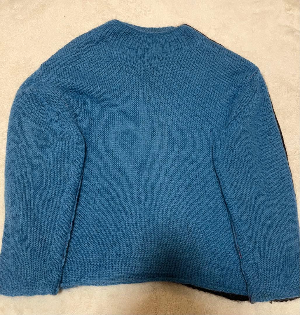め*ろ様 beautiful people ウールモヘアニット サイズ42 ブル