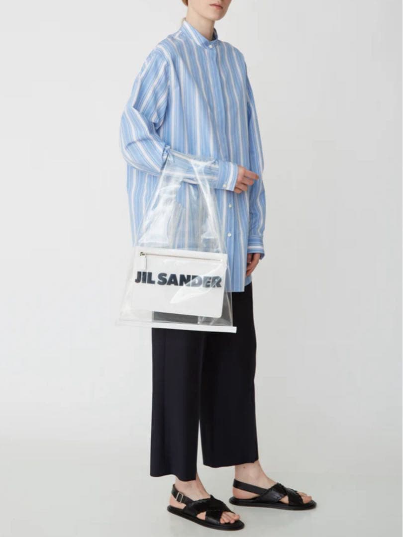JIL SANDER ストライプ柄長袖シャツ 34