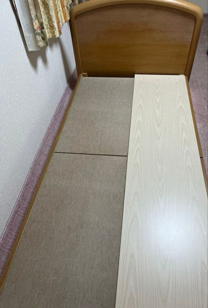 フランスベッド E-MAX 高密度連続スプリング付 シングルベッド 収納引出し付