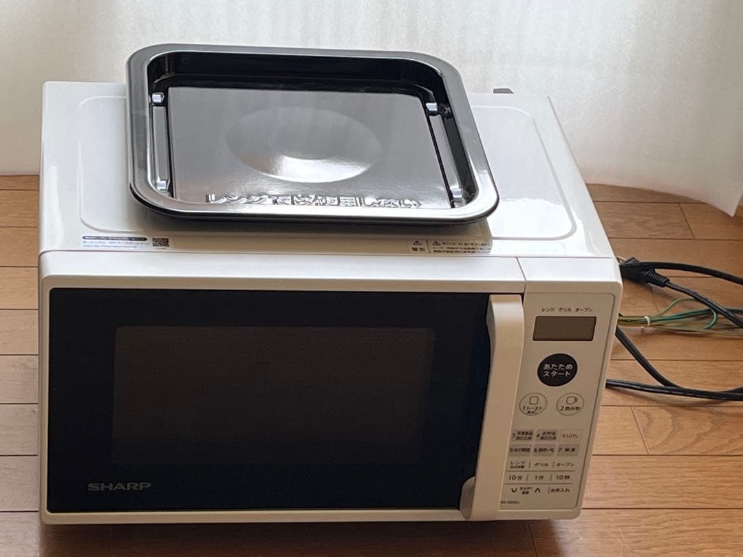 SHARP オーブンレンジ 角皿付き　2022年製