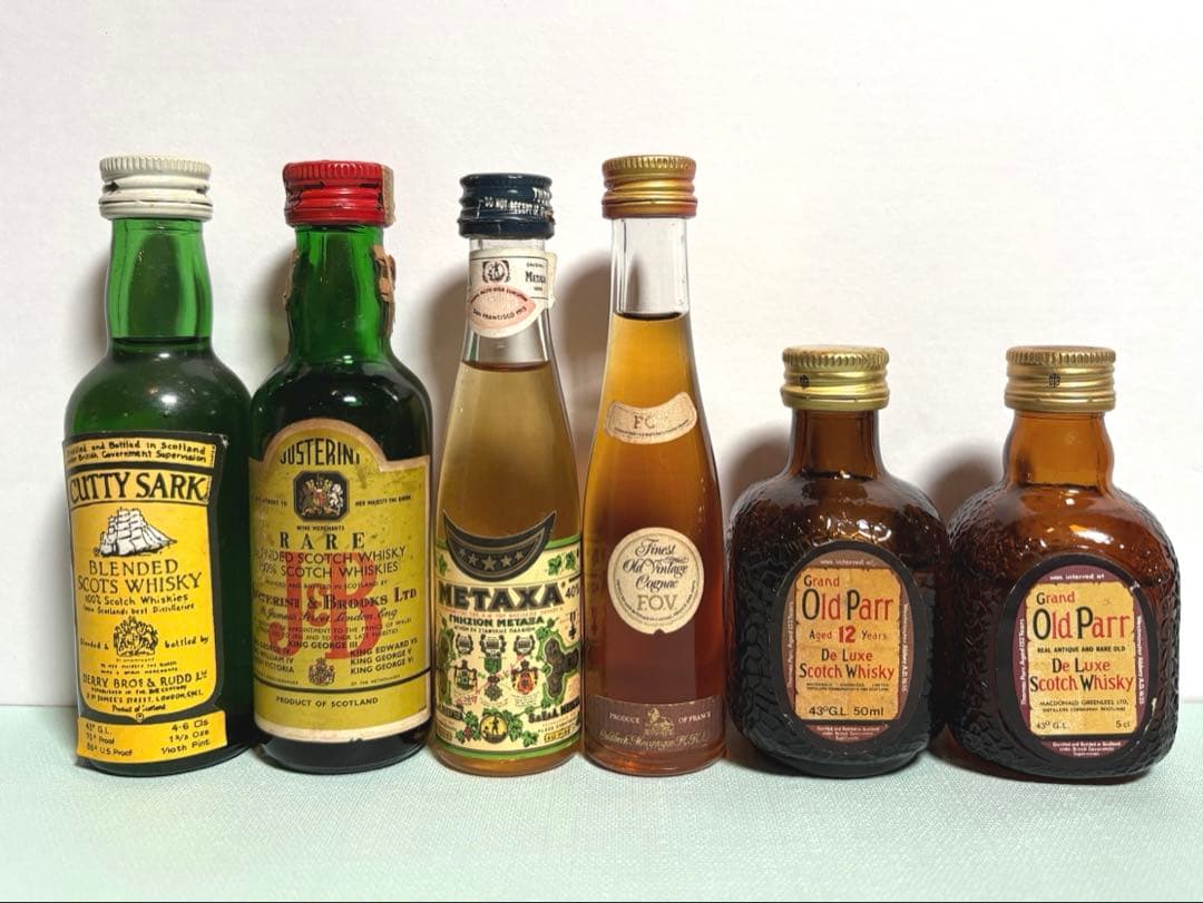 【古酒】 洋酒ミニボトル26本　オールドウイスキー・コニャック　モランディーニ