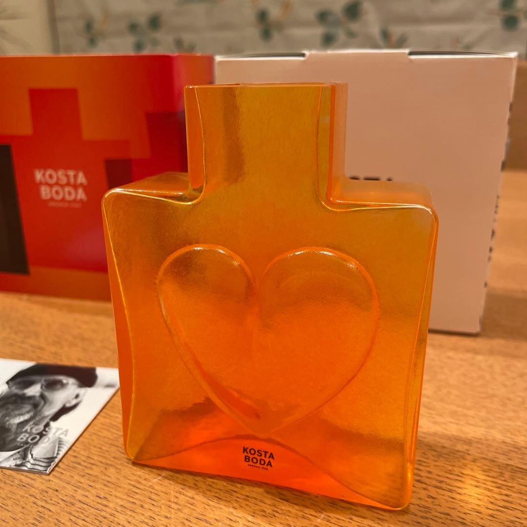 コスタボタ オレンジ 花瓶 元箱