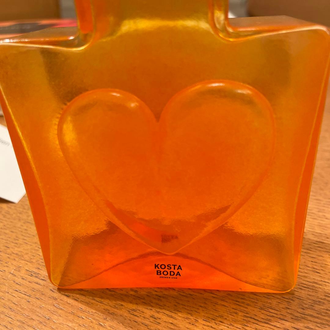 コスタボタ オレンジ 花瓶 元箱