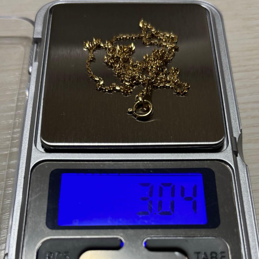 Ꮶ18 チェーンネックレス 約45cm 3.04g　本物