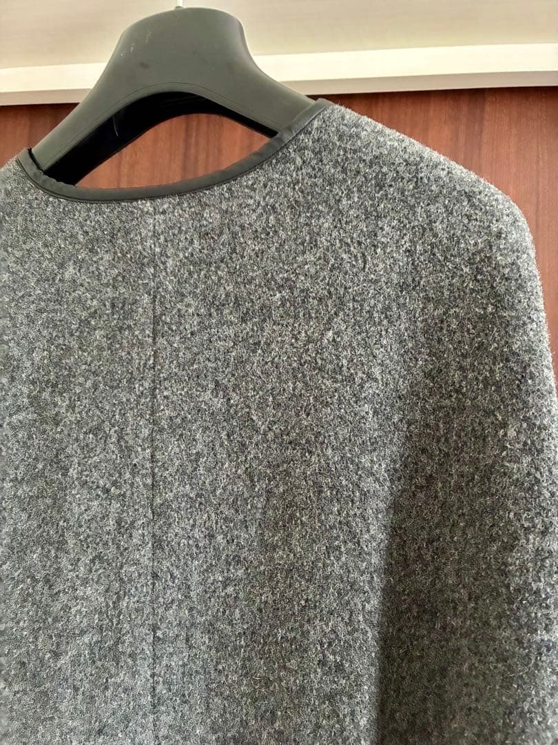 AK+1 デミルクスビームス　トリミングポンチョコート