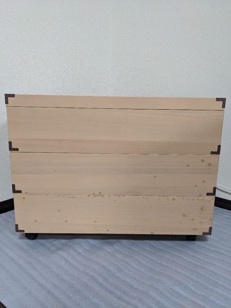 総桐 収納ケース 3段 キャスター付き 押入れ収納