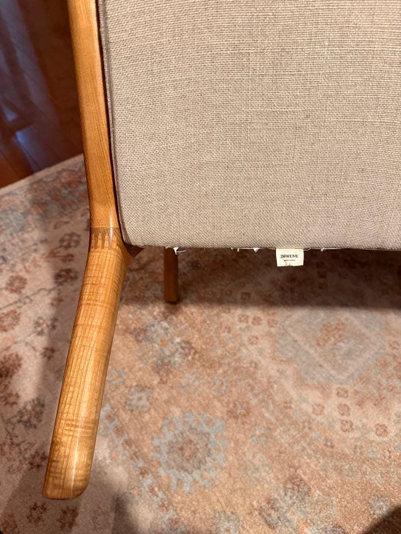 最終セール【極美品】アッシュウッド リネン アームチェア