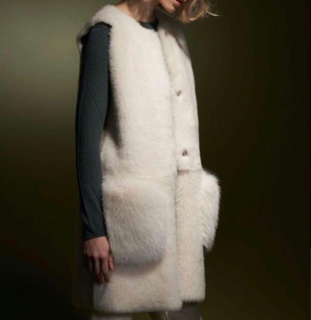 ムートン ファー ジレ