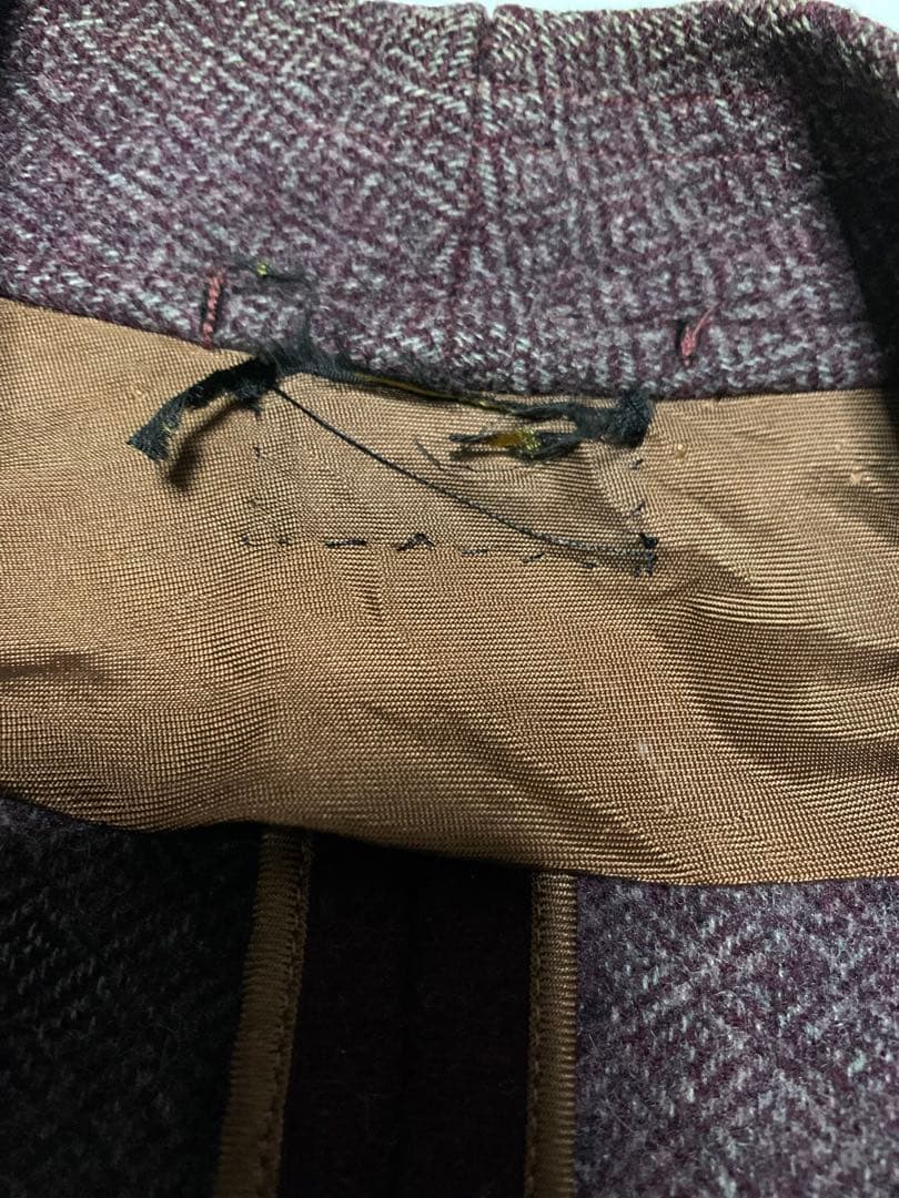 30s40sスモーキングジャケット ヴィンテージガウンテーラードロカビリーコート