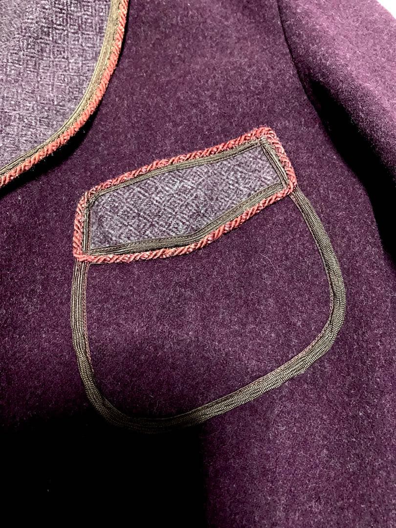 30s40sスモーキングジャケット ヴィンテージガウンテーラードロカビリーコート