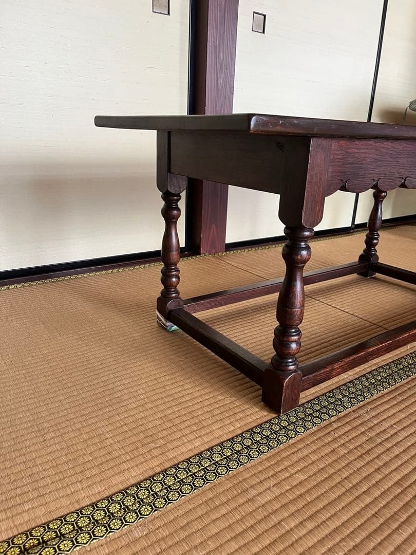 【yu.ui】アンティークローテーブル