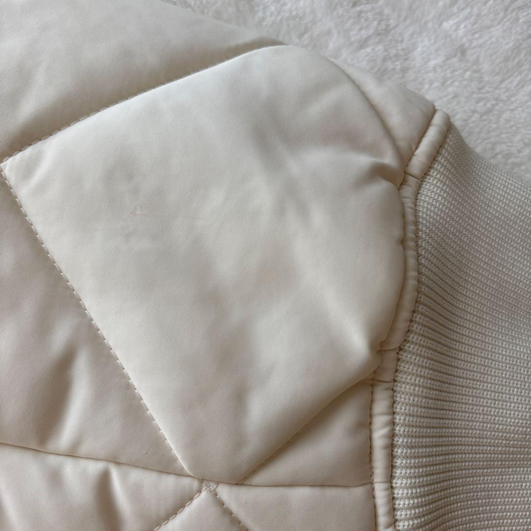 uncrave 洗える　プルーフナイロン キルティング コート　エクリュ　2