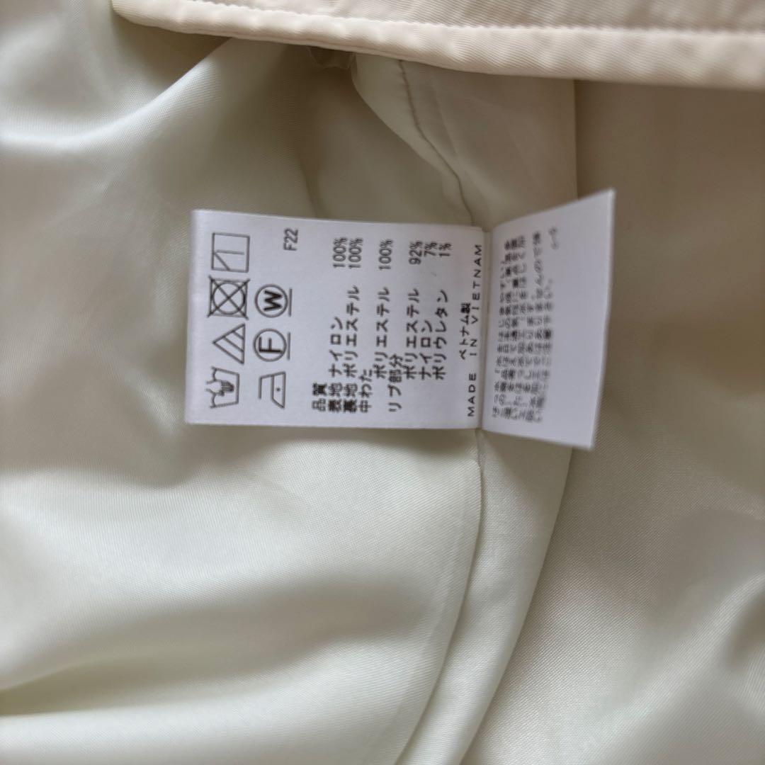 uncrave 洗える　プルーフナイロン キルティング コート　エクリュ　2