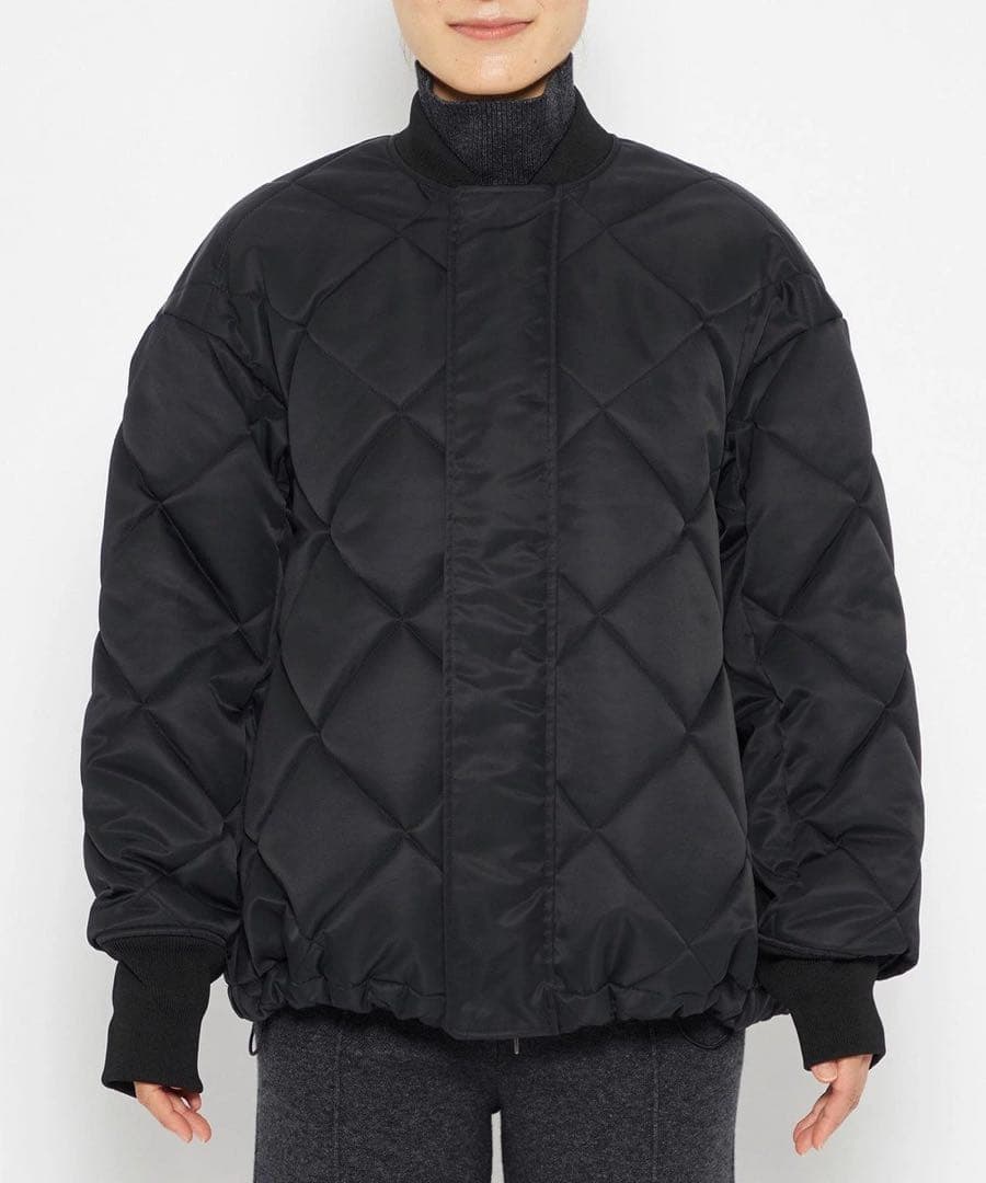 uncrave 洗える　プルーフナイロン キルティング コート　エクリュ　2